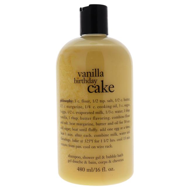 Vanilla Birthday Cake By Philosophy For Unisex - 16 Oz Shampoo, 