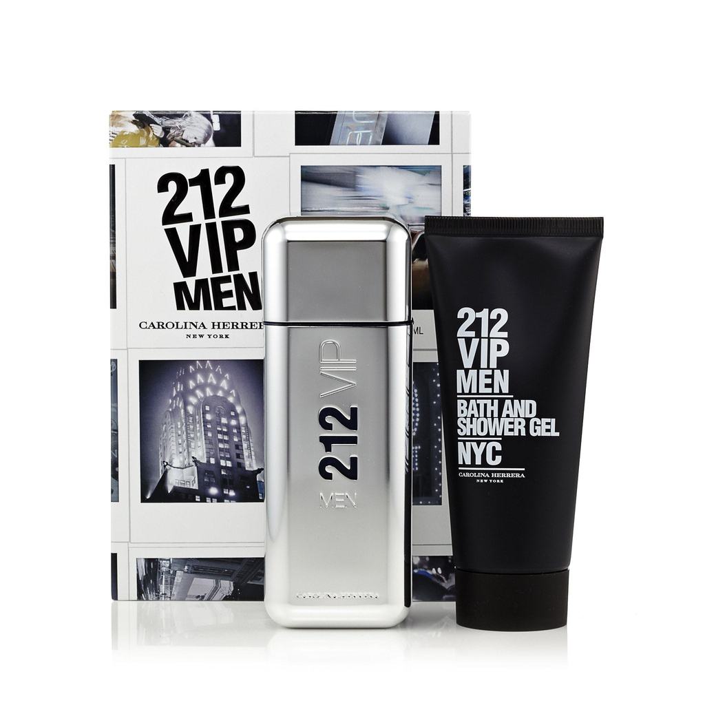 212 Vip Gift Set EDT And Shower Gel For Men By Carolina Herrera