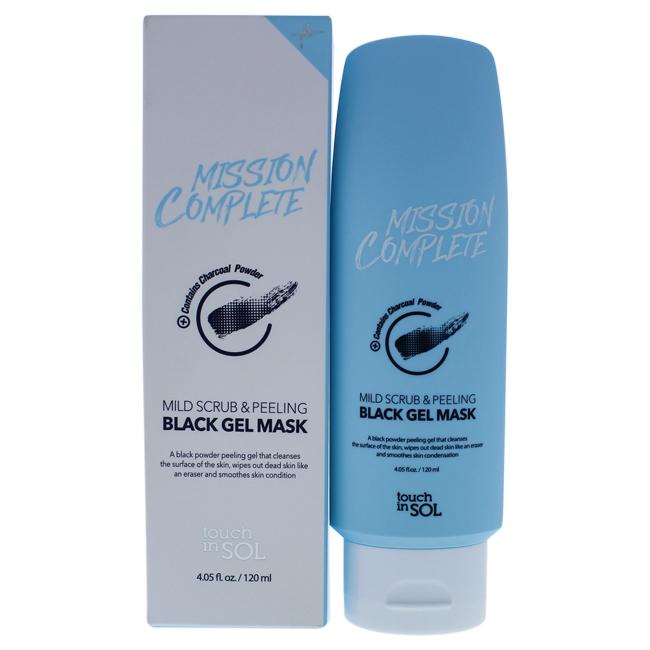 Mission Complete Mild Scrub And Peeling Black Gel Mask By Touch 