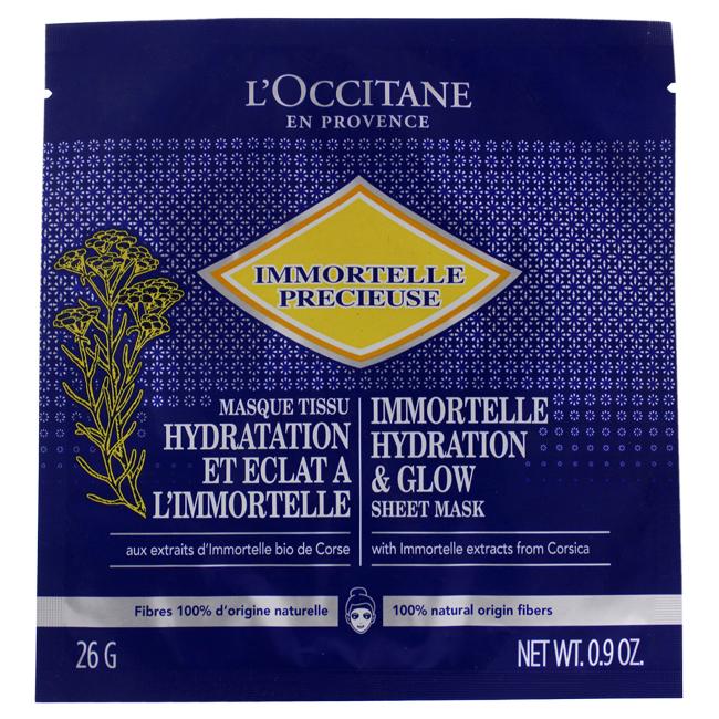 Immortelle Hydrating And Glow Sheet Mask By LOccitane For Unisex