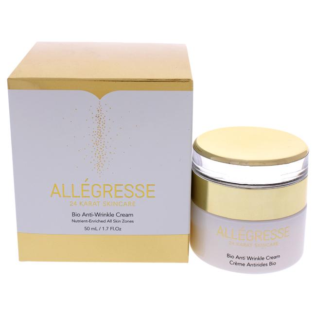 Bio Anti Wrinkle Cream By Allegresse 24K For Unisex - 1.7 Oz Cre