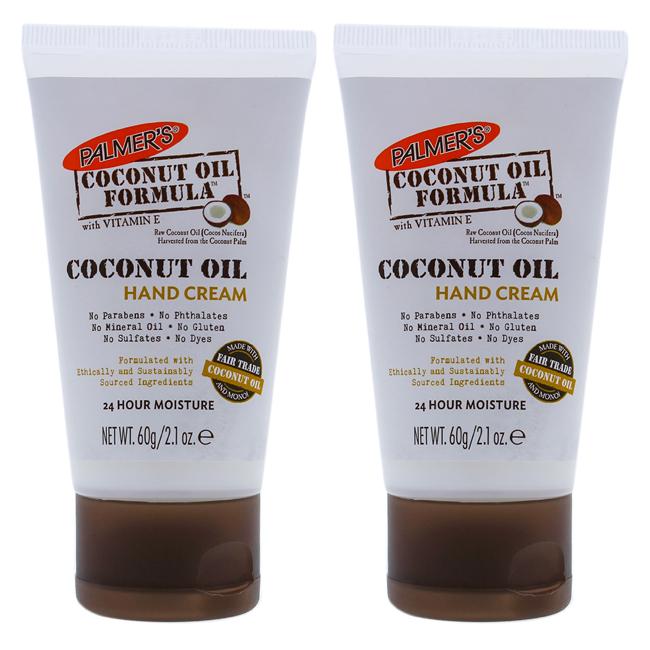 Coconut Oil Hand Cream - Pack Of 2 By Palmers For Unisex - 2.1 O