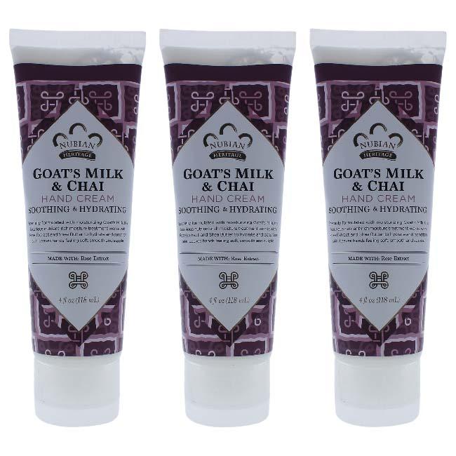 Goats Milk And Chai Hand Cream By Nubian Heritage For Unisex - 4