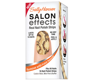 SALON EFFECTS REAL NAIL POLISH STRIPS (BRATTLESNAKE) BY SALLY HA