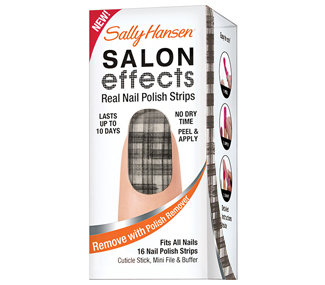 SALON EFFECTS REAL NAIL POLISH STRIPS (TWEED-LE DEE) BY SALLY HA