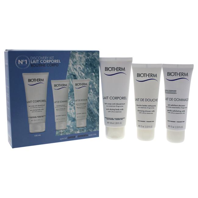 Lait Corporel Discovery Kit By Biotherm For Women - 3 Pc Set 3.4