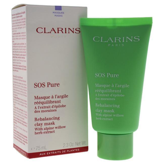 SOS Pure Rebalancing Clay Mask By Clarins For Women - 2.3 Oz Mas