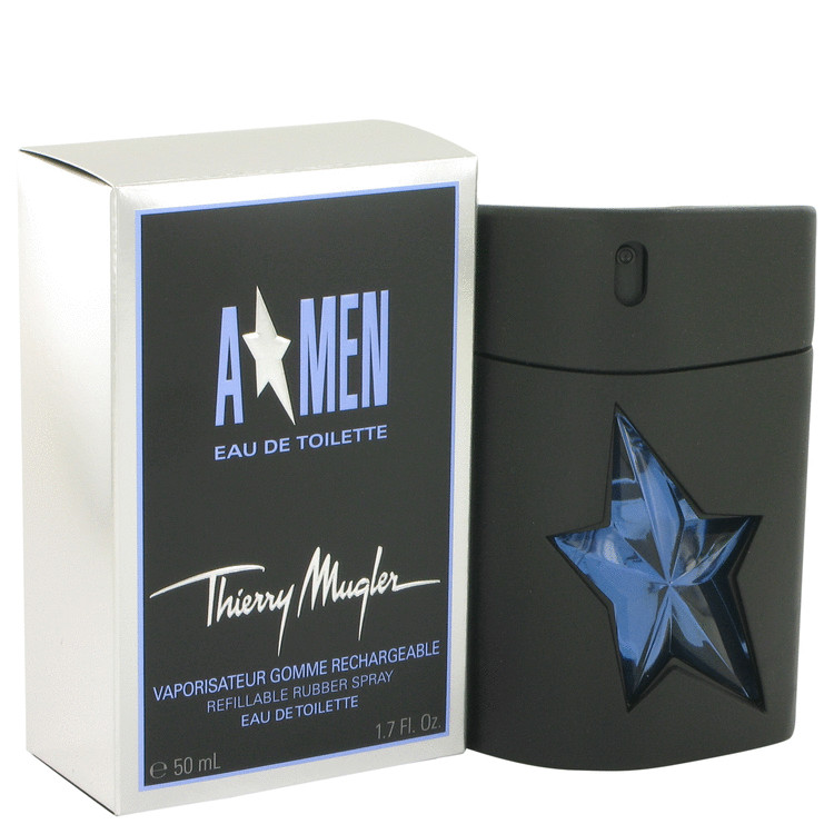 Angel Cologne 1.7 oz Eau De Toilette Spray Refillable (Rubber Fl