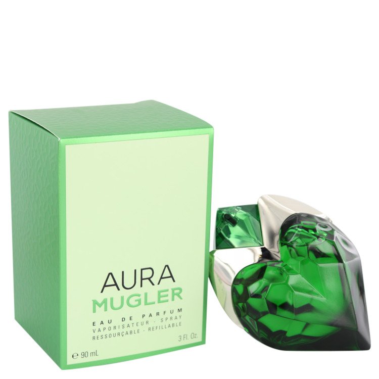 Mugler Aura Perfume 3 oz Eau De Parfum Spray Refillable